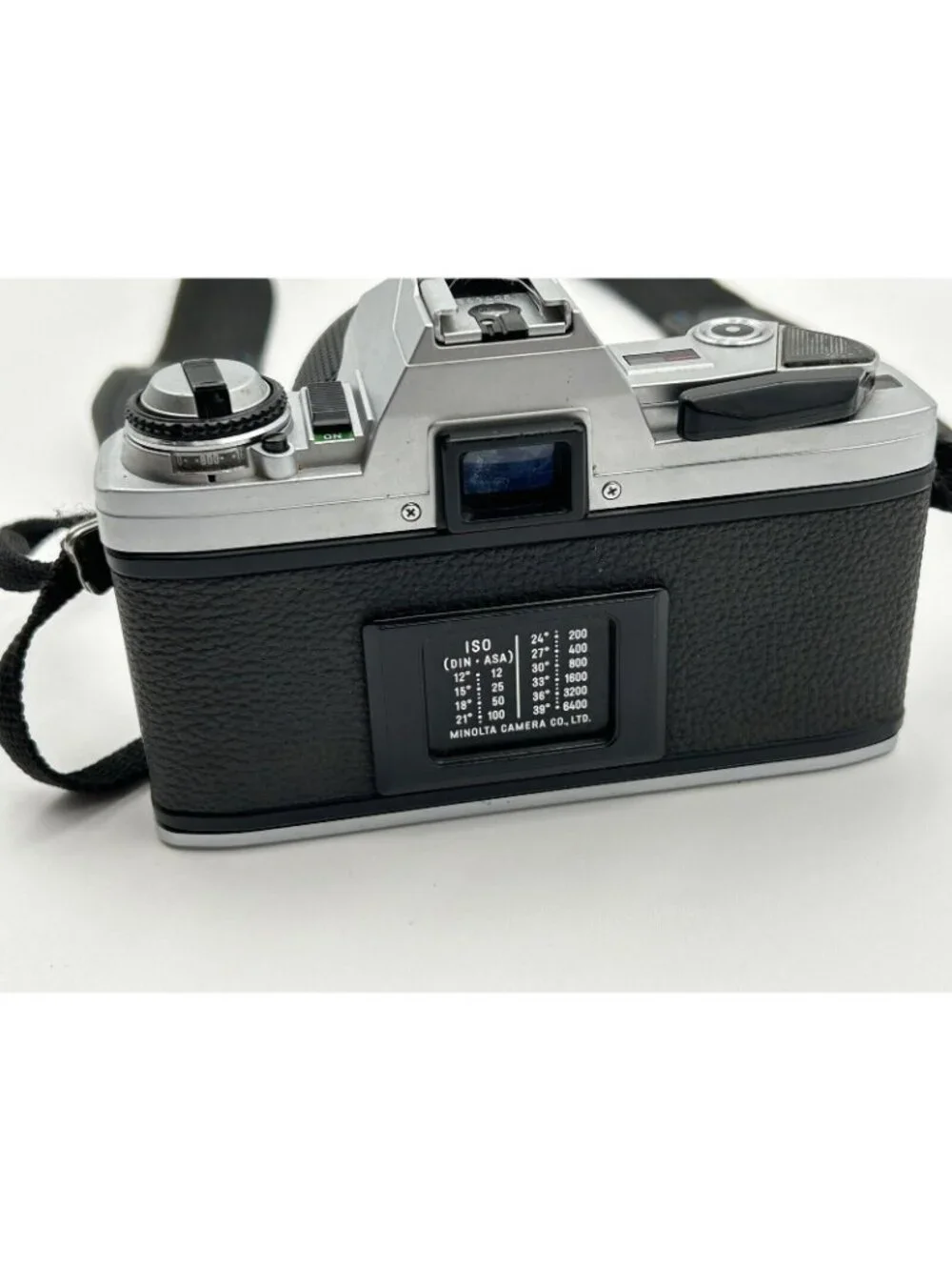 Vintage Minolta X-370 SLR 35mm Camera With Lens And Strap - Untested